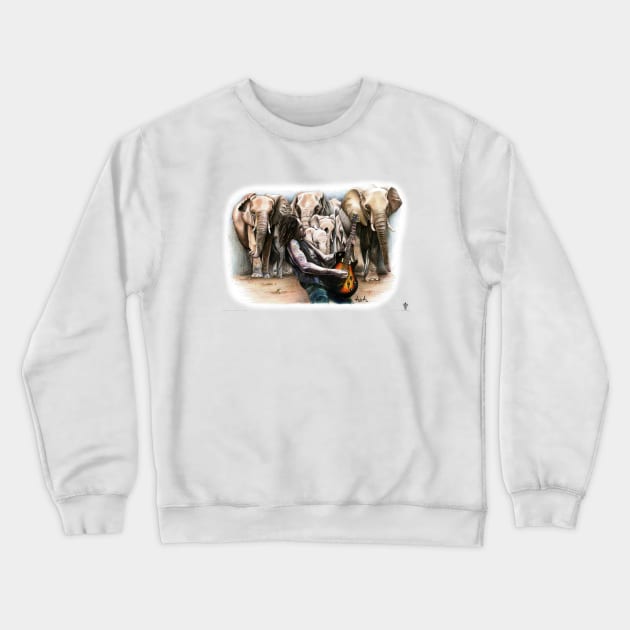 A Savage Sun (MKJ for IFAW '18) Crewneck Sweatshirt by MYLESKennedyJUNKIES1